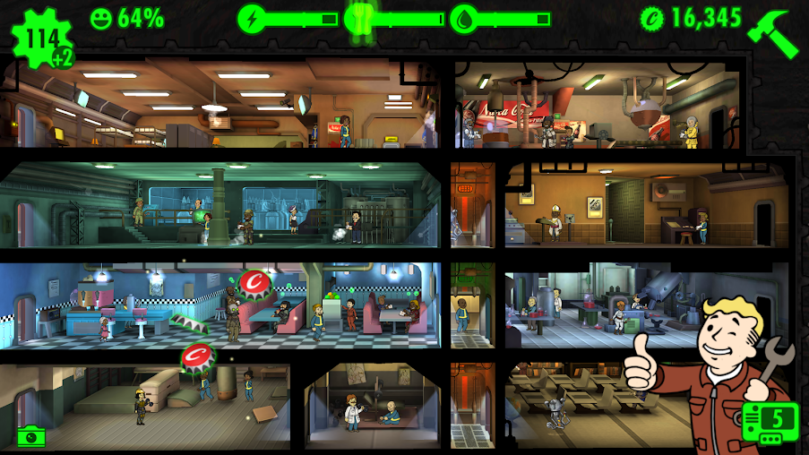 games like fallout shelter mobile