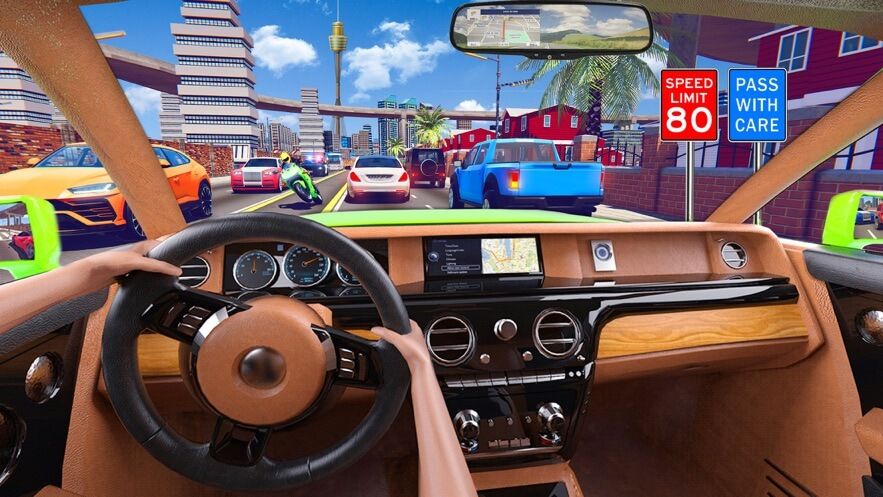 City Car Driving School Sim 3d Fungameshare Com Download Games For Chrome Ios Android - roblox studio vehicle speedometer tutorial